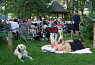 Oakview gazebo during a Jazz in the park event