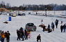 People gathering around to ride the hot air ballon